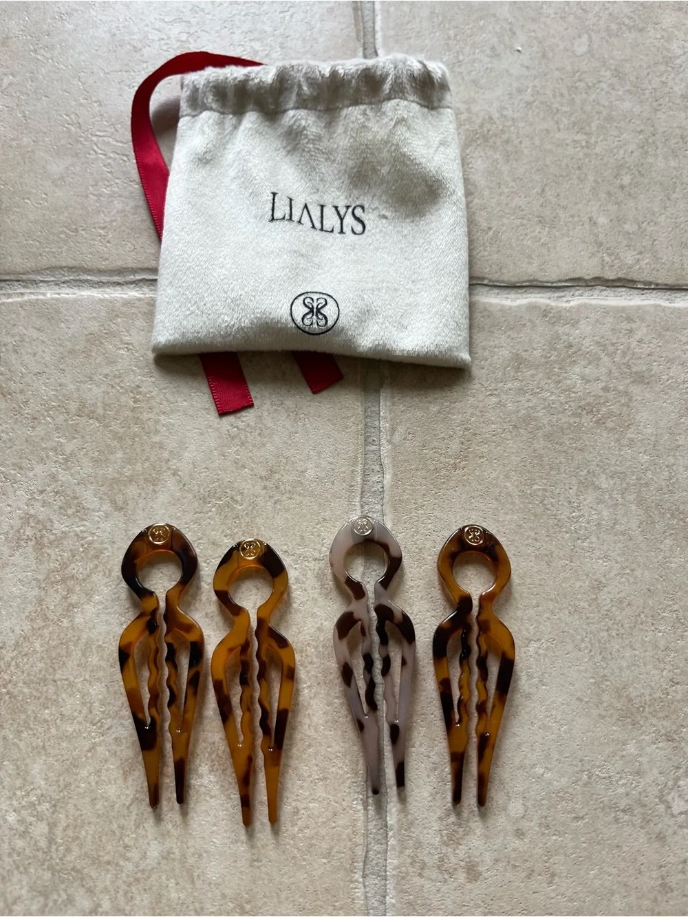 Lialys Tortoiseshell Hair Pin Set